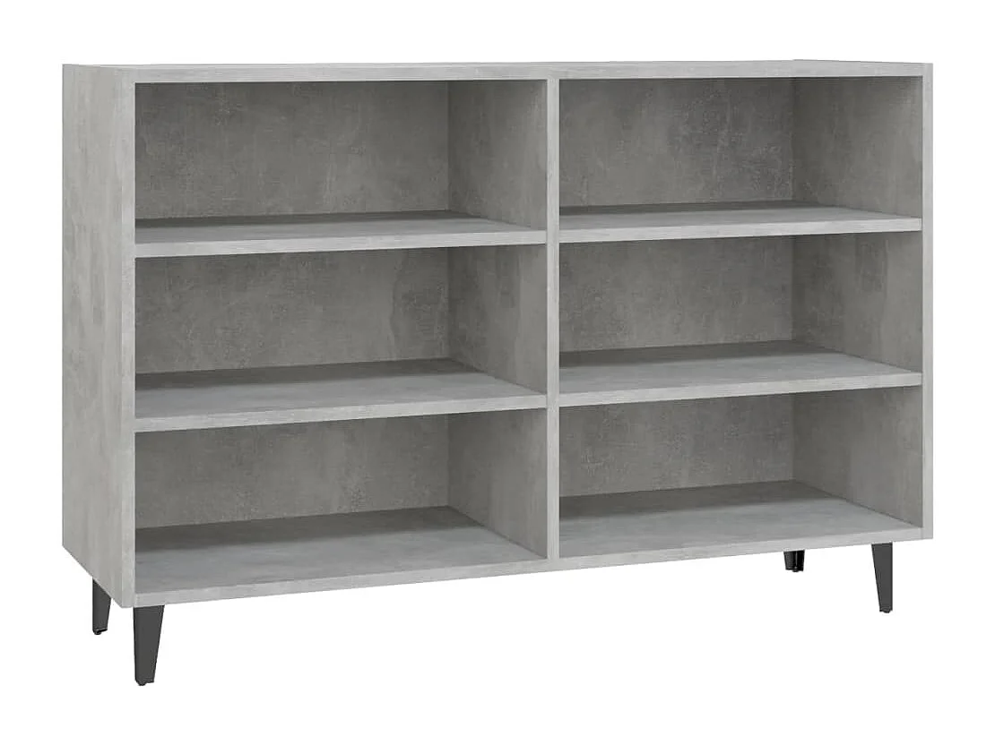 Buffet gris béton 103,5x35x70 cm bois d'ingénierie