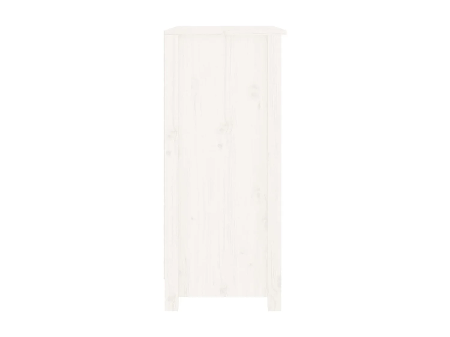 Aparador de madera maciza de pino blanco 70x35x80 cm