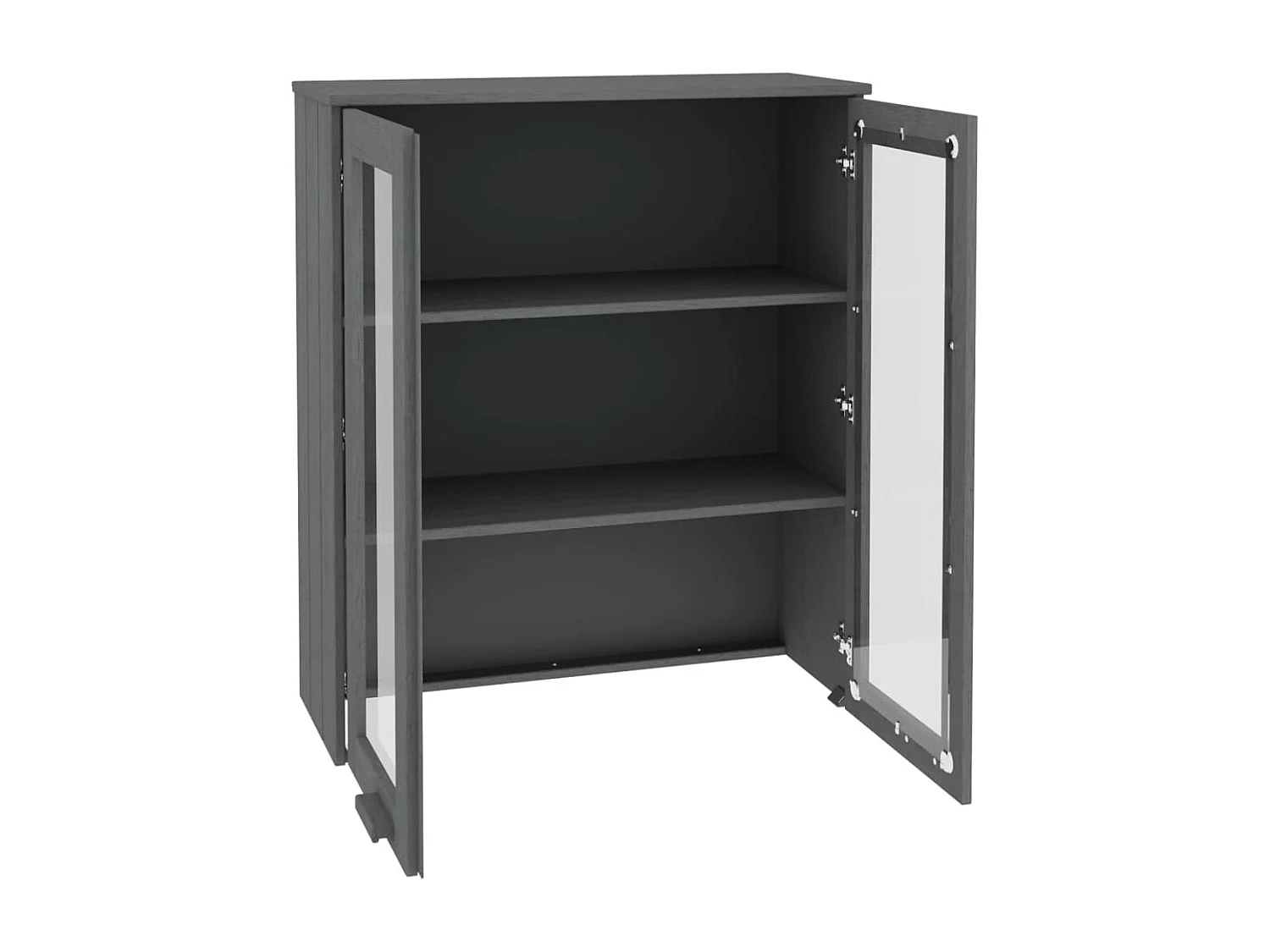 Topo p/ armário alto HAMAR 85x35x100 pinho maciço cinza-escuro