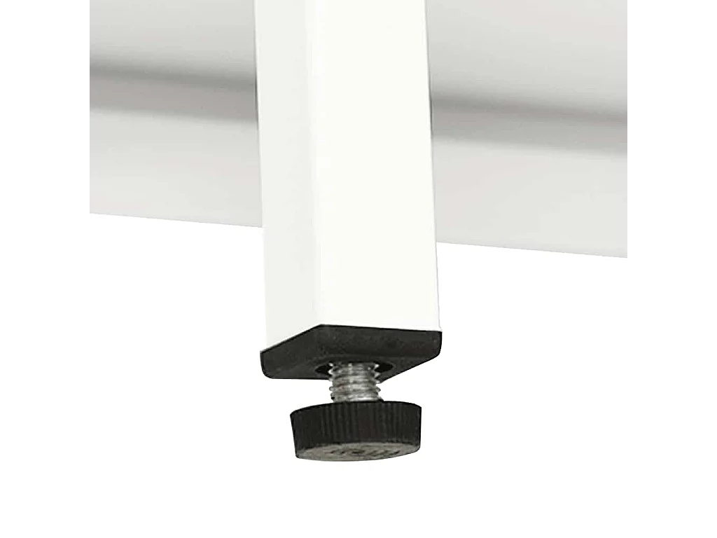 Sideboard Weiß 105x35x70 cm Stahl und Glas