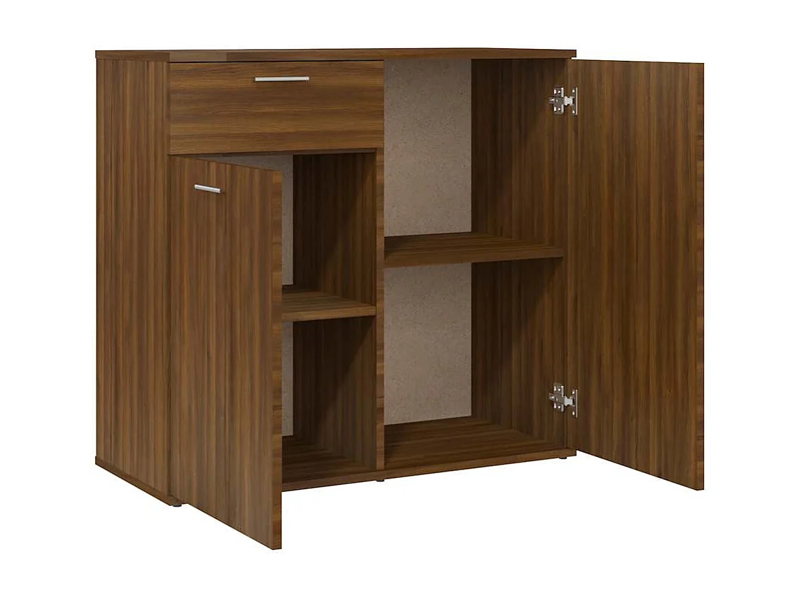 Buffet Chêne marron 80x36x75 cm Bois d'ingénierie