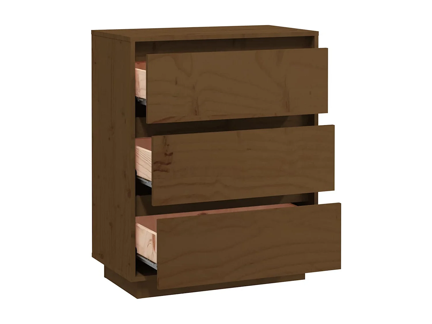 Buffet Marron miel 60x34x75 cm Bois massif de pin