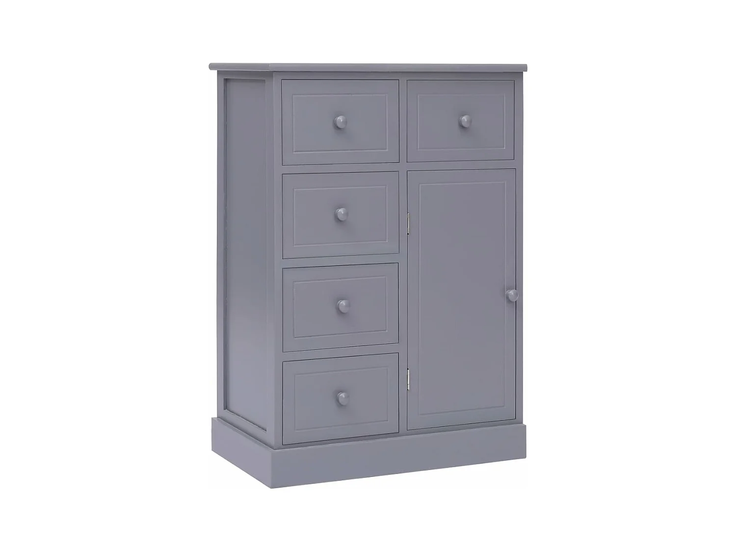 Buffet avec 10 tiroirs Gris 113x30x79 cm Bois