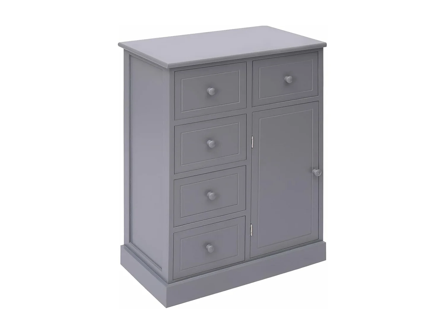 Buffet avec 10 tiroirs Gris 113x30x79 cm Bois