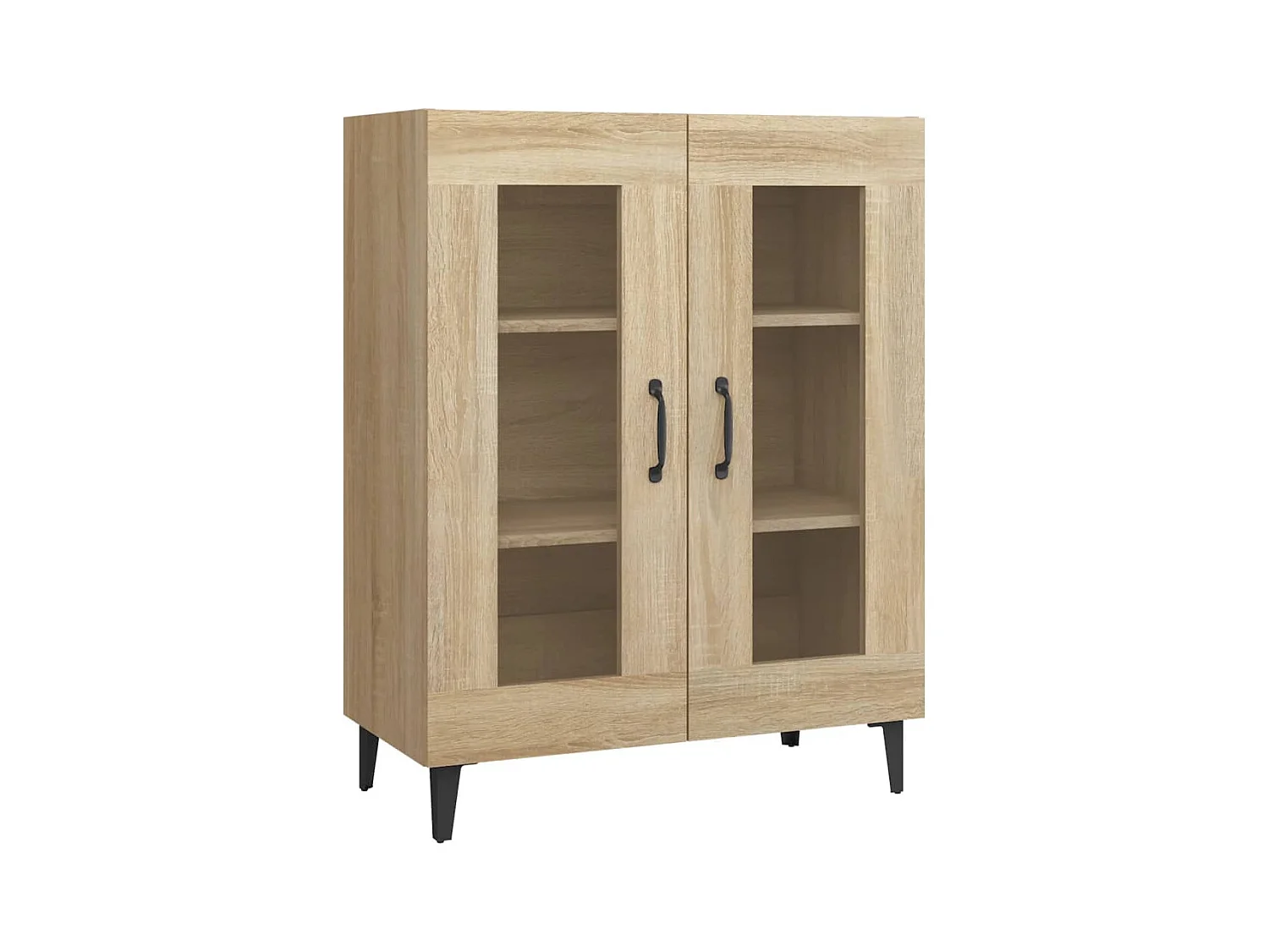 Aparador de madera de ingeniería roble Sonoma 69,5x34x90 cm