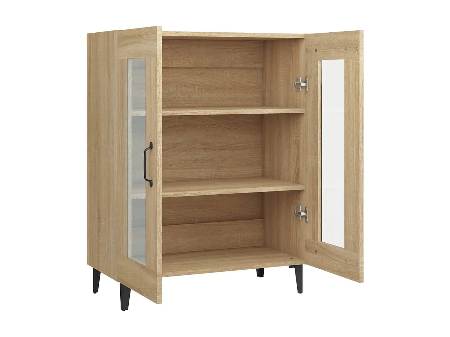 Aparador de madera de ingeniería roble Sonoma 69,5x34x90 cm