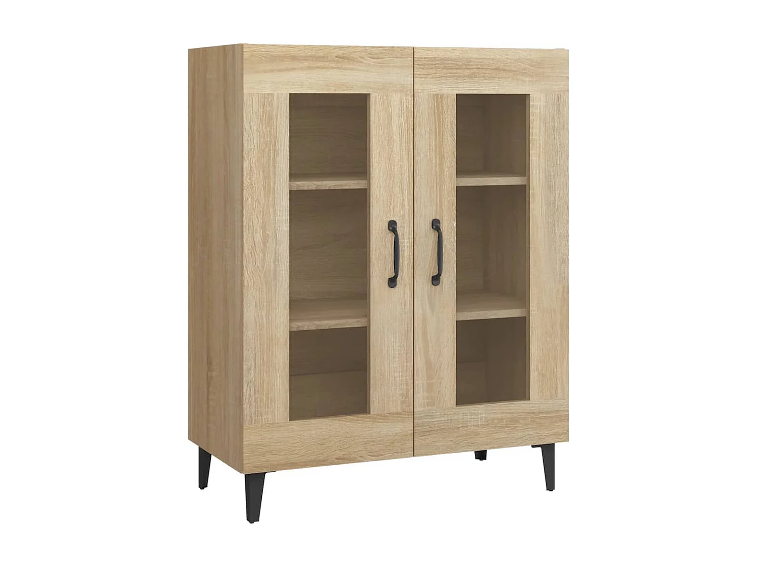 Dressoir 69,5x34x90 cm bewerkt hout sonoma eikenkleurig