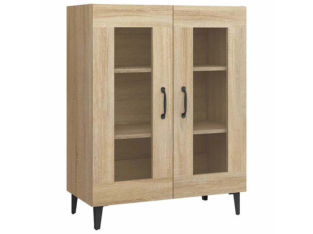 Dressoir 69,5x34x90 cm bewerkt hout sonoma eikenkleurig