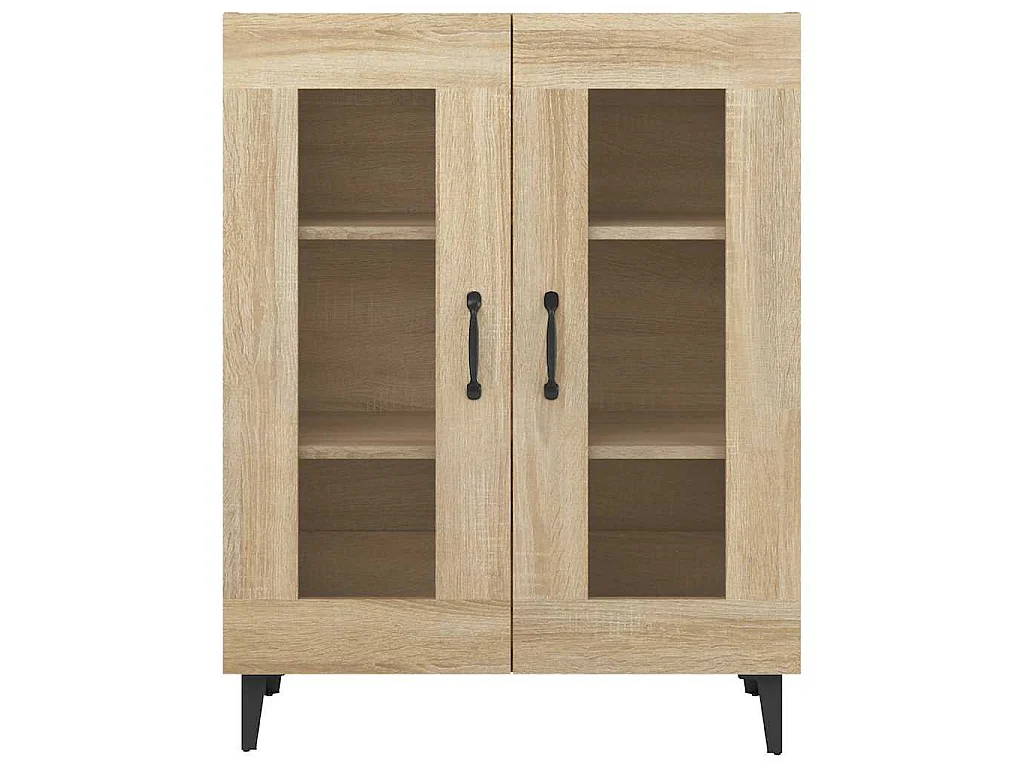 Dressoir 69,5x34x90 cm bewerkt hout sonoma eikenkleurig