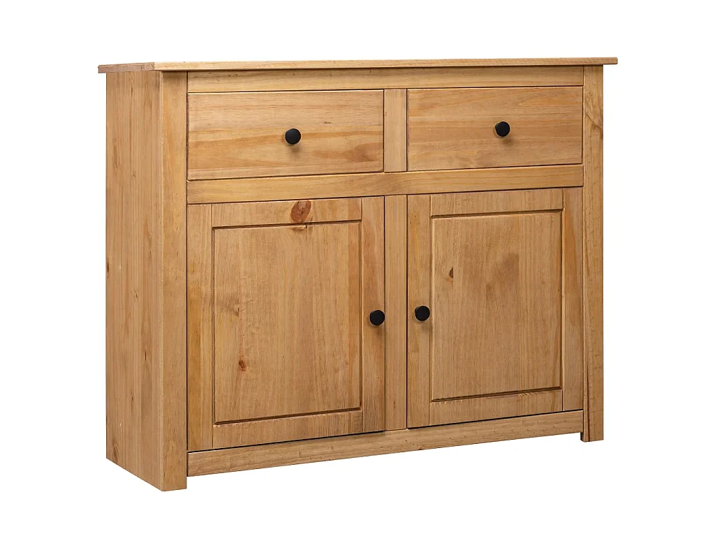 Credenza 93x40x80 cm in Legno Massello di Pino Panama Range