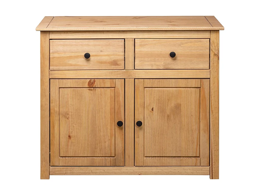 Credenza 93x40x80 cm in Legno Massello di Pino Panama Range