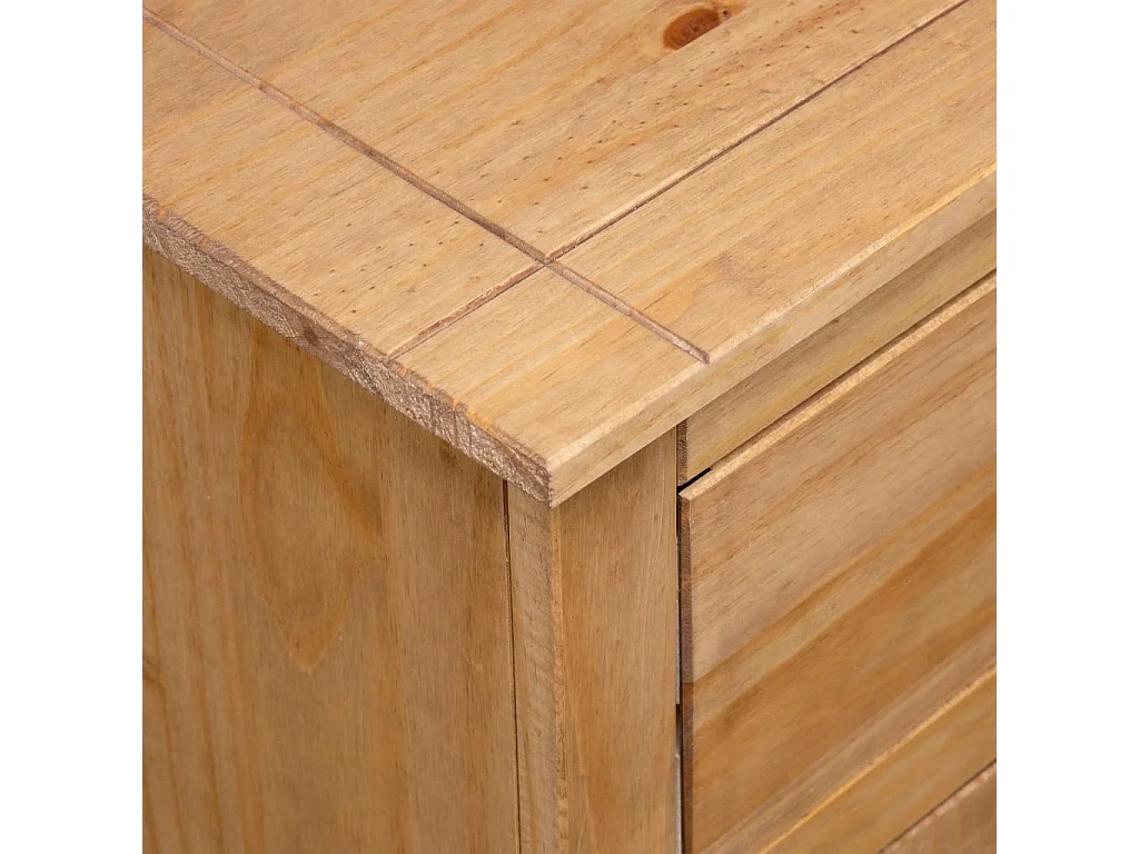 Credenza 93x40x80 cm in Legno Massello di Pino Panama Range