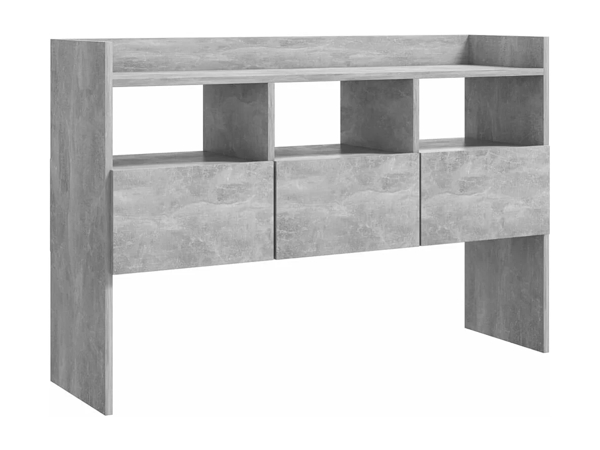 Buffet Gris béton 105x30x70 cm Bois d’ingénierie