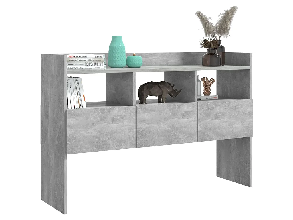 Buffet Gris béton 105x30x70 cm Bois d’ingénierie