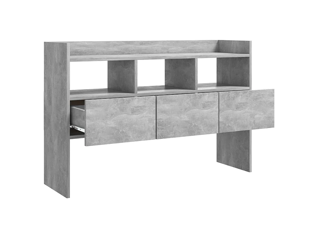 Buffet Gris béton 105x30x70 cm Bois d’ingénierie