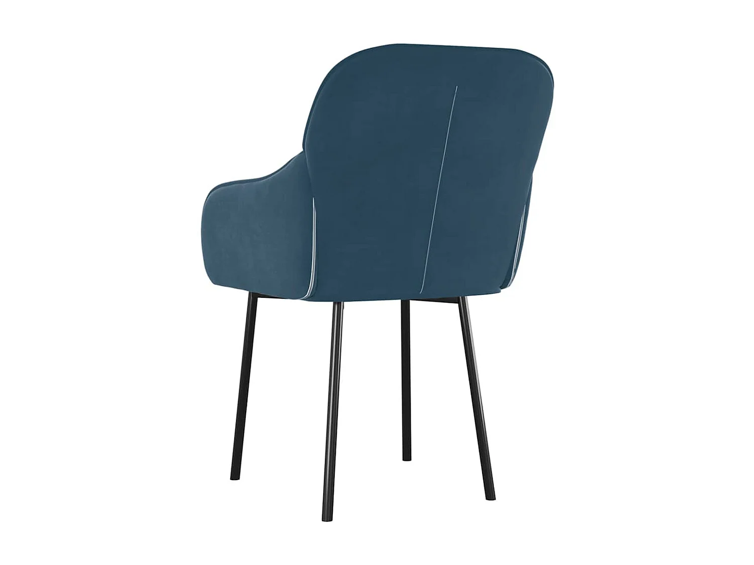 Esszimmerstühle 2 Stk. Blau Samt