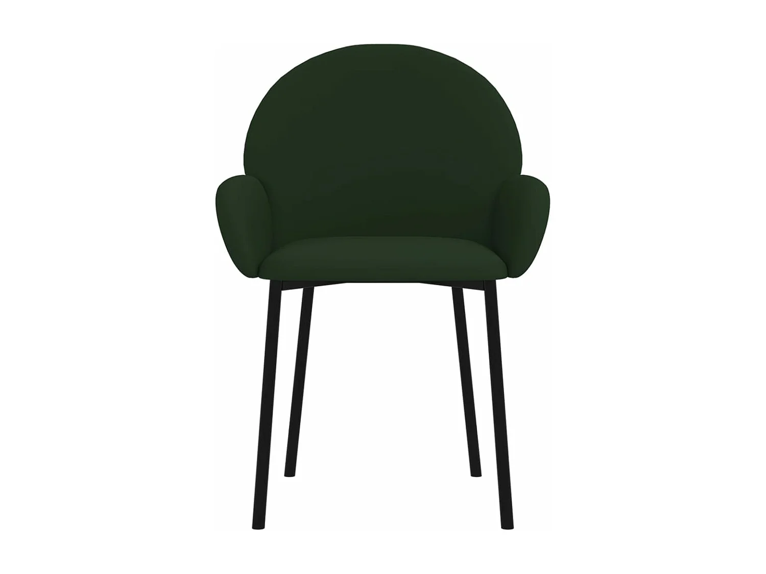 Eetkamerstoelen 2 st fluweel donkergroen