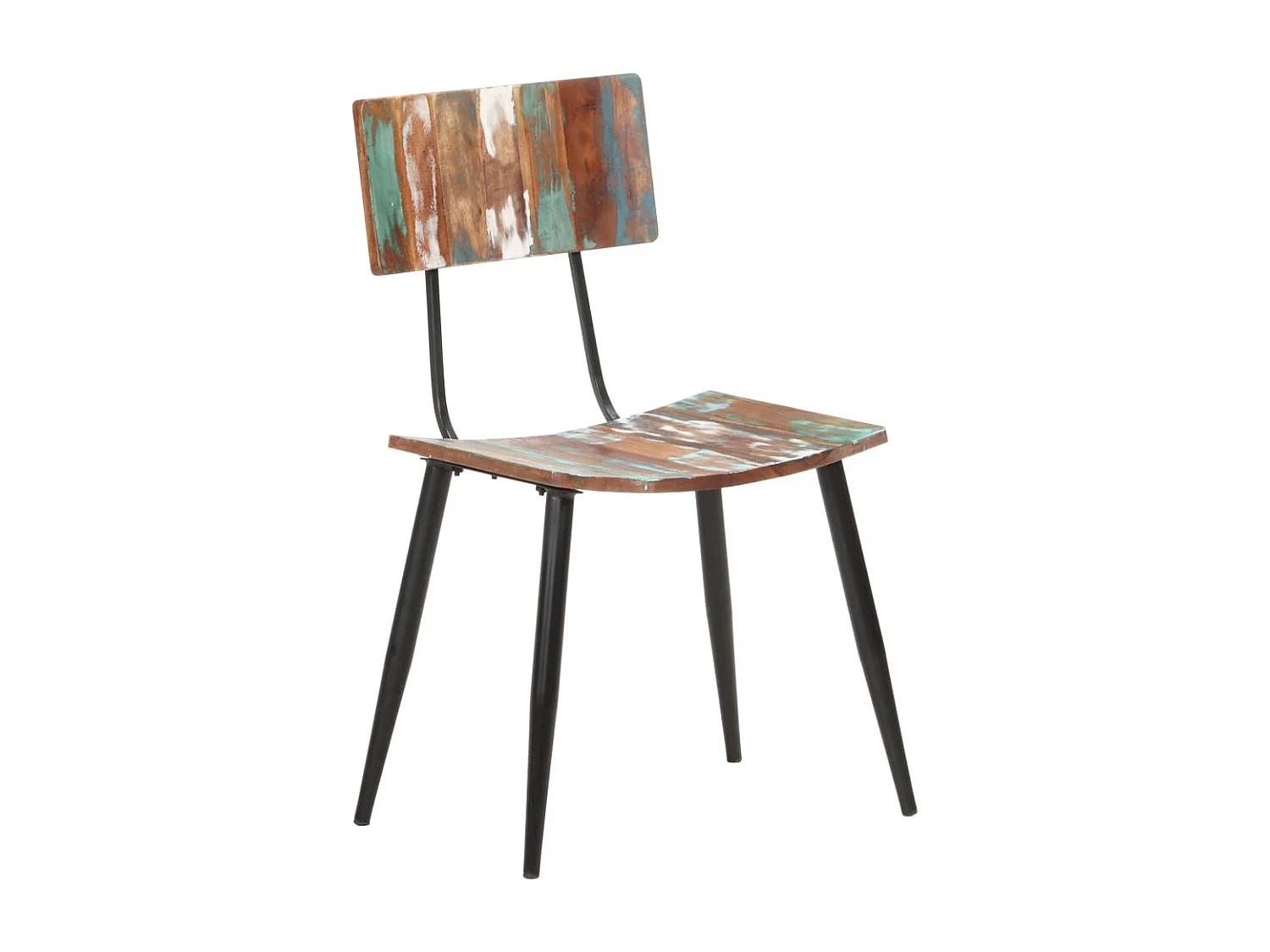 Eetkamerstoelen 4 st massief gerecycled hout