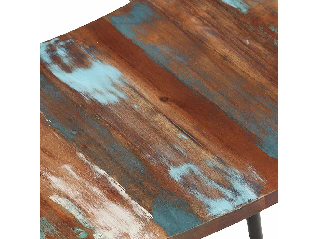 Chaises à manger lot de 4 bois de récupération solide