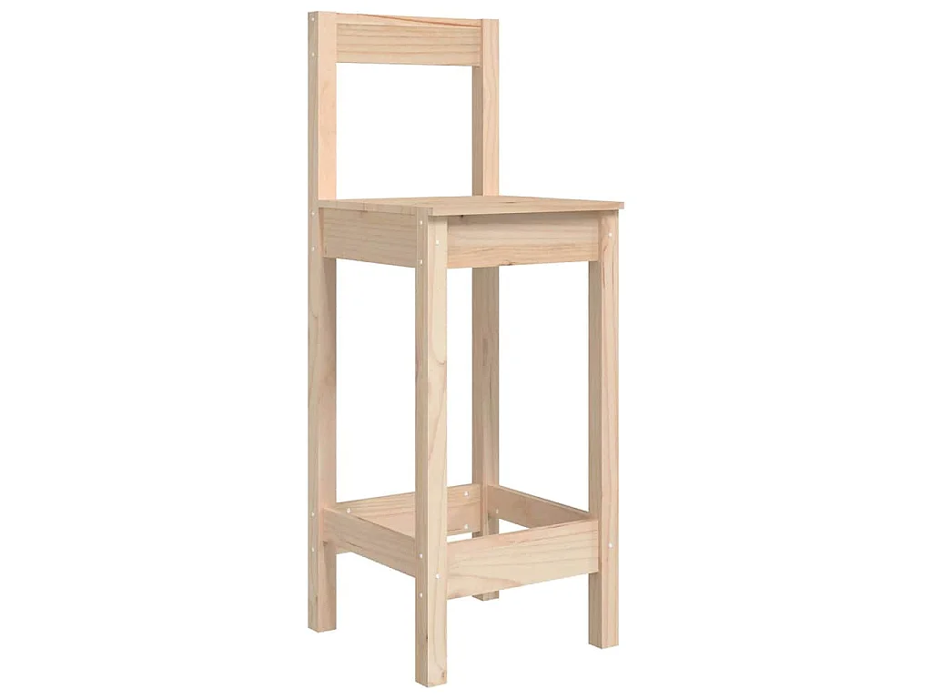 Barstoelen 2 st 40x41,5x112 cm massief grenenhout