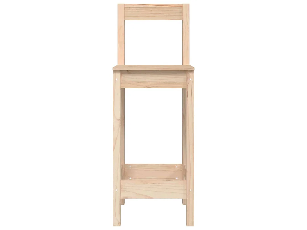 Barstoelen 2 st 40x41,5x112 cm massief grenenhout