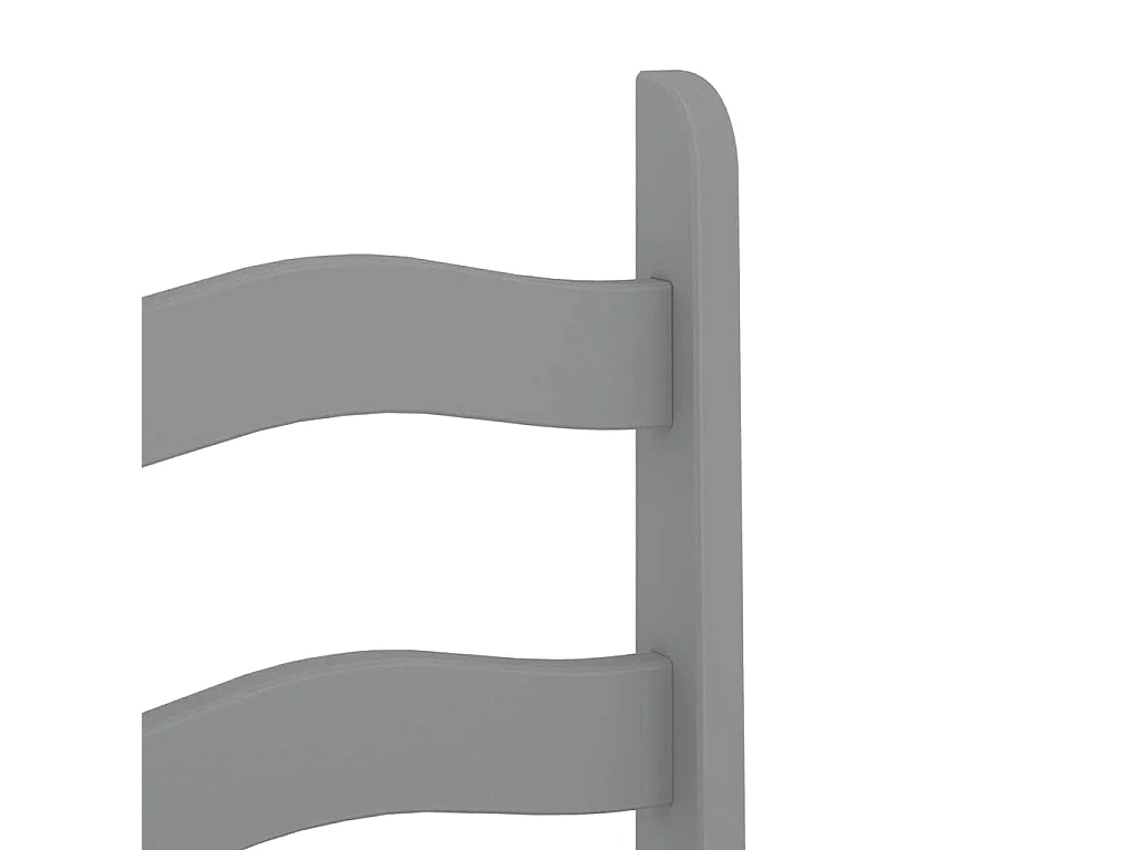 Eetkamerstoelen 2 st Corona 42x47x107 cm grenenhout grijs