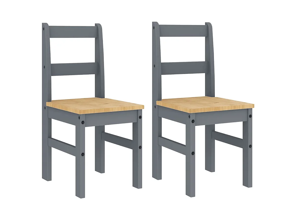 Sedie da Pranzo 2 pz PANAMA 105x30x45 cm Legno Massello Pino