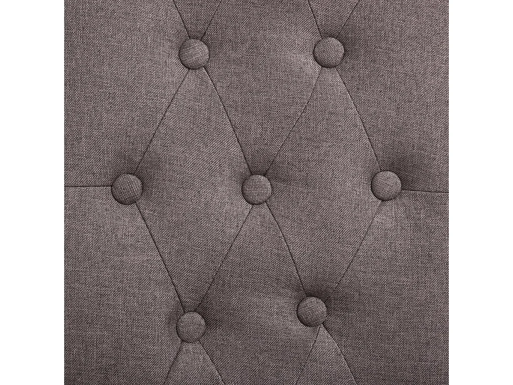 Sedie da Pranzo 4 pz Tortora in Tessuto