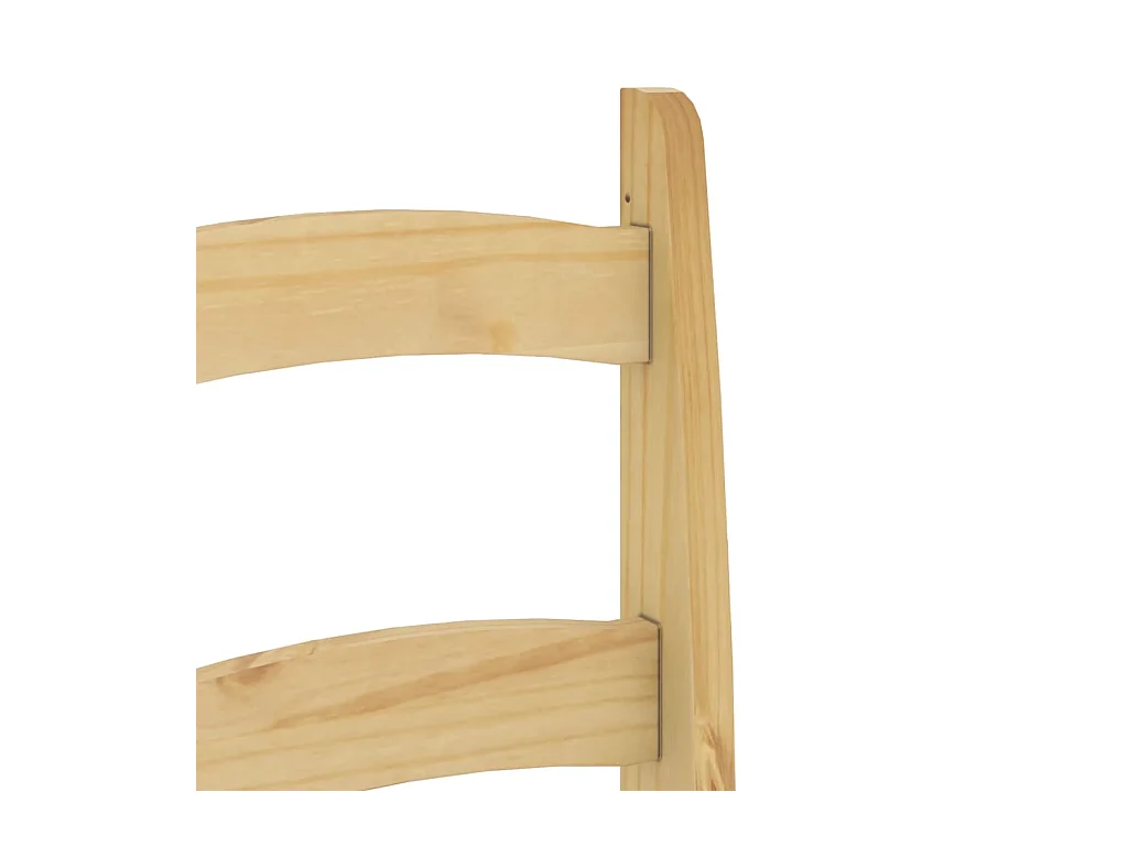 Sedie da Pranzo 2 pz 40x46x99 cm Legno Massello di Pino