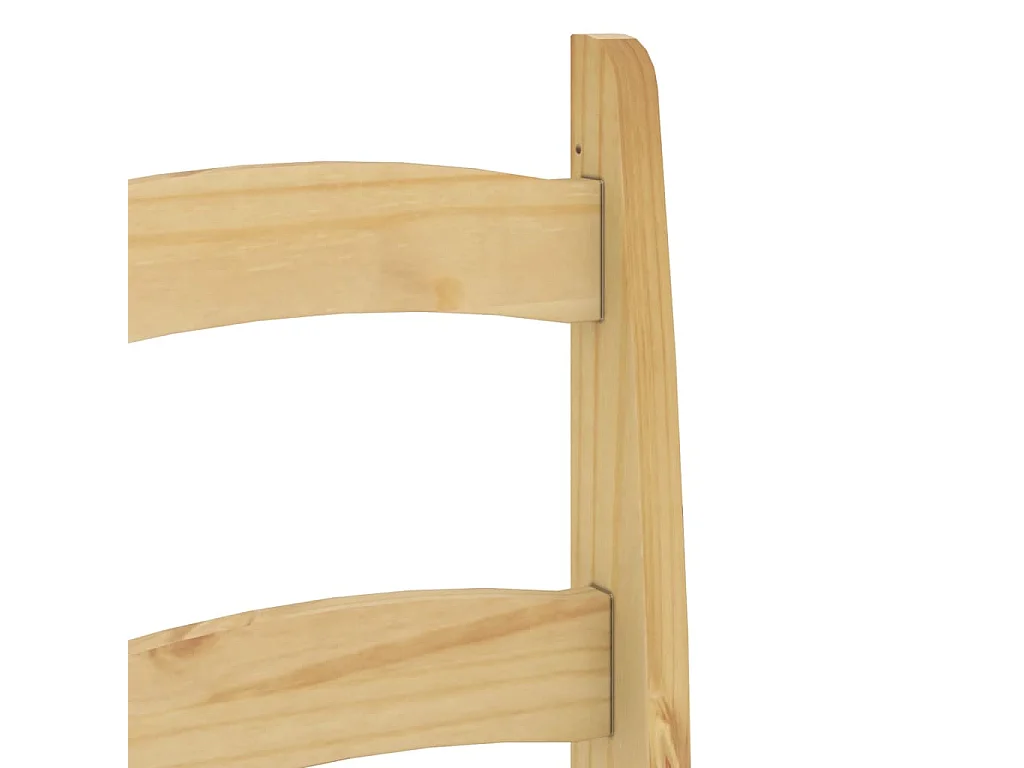 Chaises à manger lot de 2 40x46x99 cm bois massif de pin