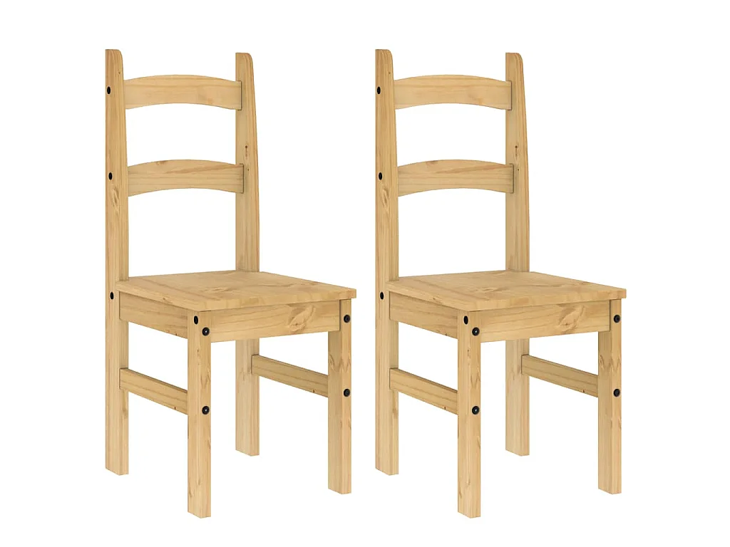 Cadeiras de jantar 2 pcs 40x46x99 cm madeira de pinho maciça