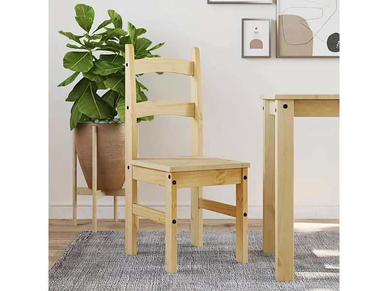 Eetkamerstoelen 2 st 40x46x99 cm massief grenenhout