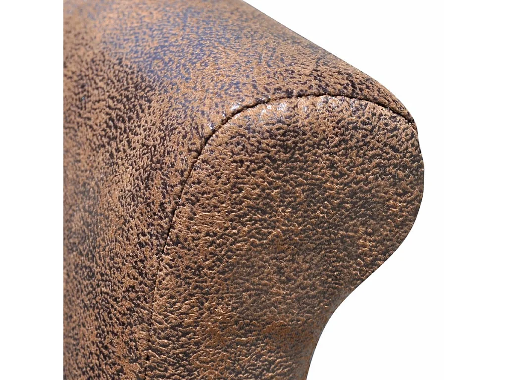 Eetkamerstoelen 4 st kunstleer bruin