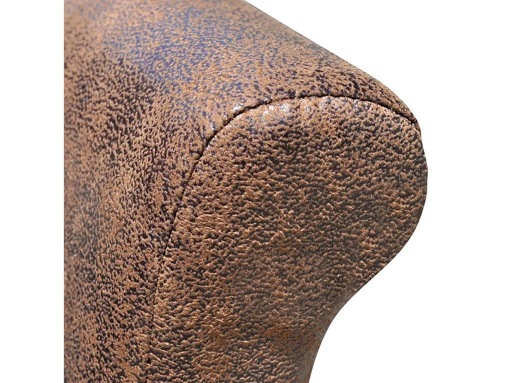 Eetkamerstoelen 2 st kunstleer bruin