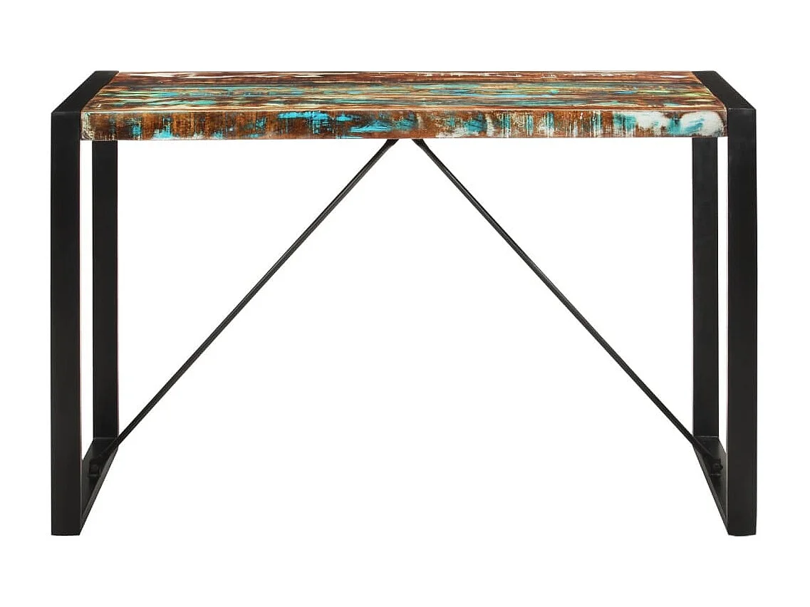 Mesa de comedor madera maciza reciclada 120x55x76 cm
