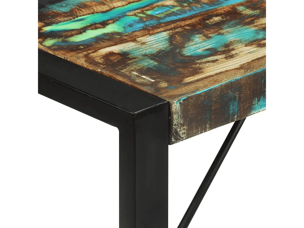 Mesa de comedor madera maciza reciclada 120x55x76 cm