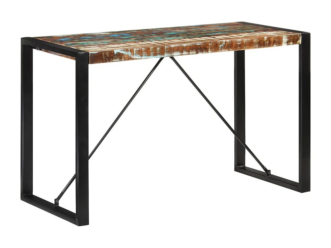 Mesa de comedor madera maciza reciclada 120x55x76 cm