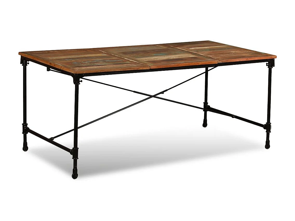Table à manger Bois de récupération massif 180 cm