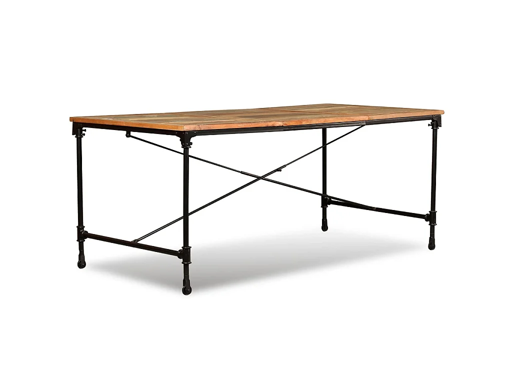 Table à manger Bois de récupération massif 180 cm