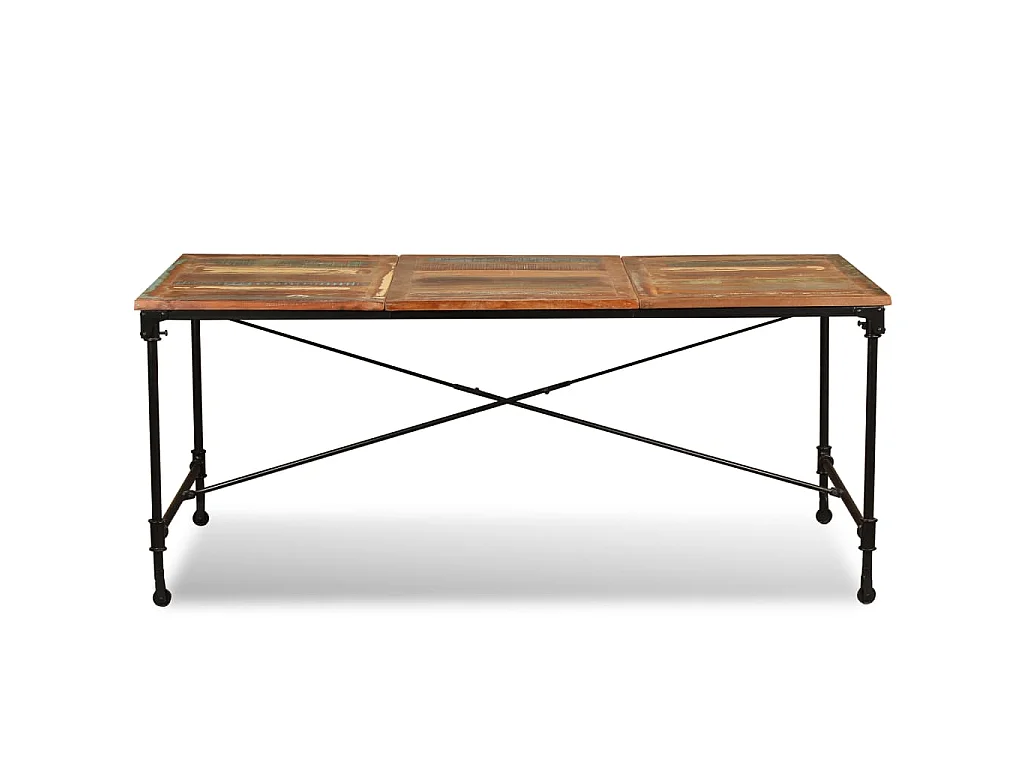 Table à manger Bois de récupération massif 180 cm