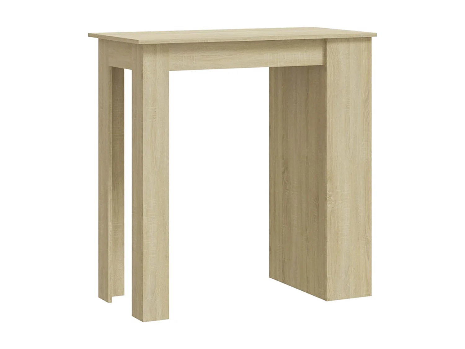 Table de bar avec rangement Chêne sonoma 102x50x103,5 cm