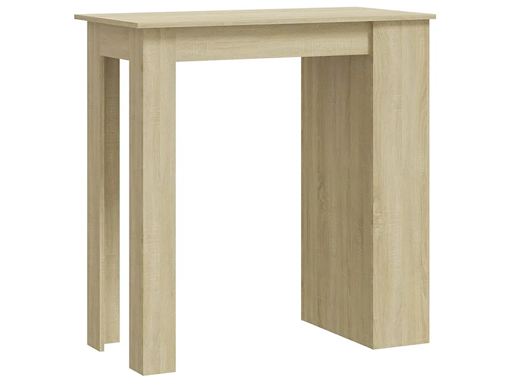 Table de bar avec rangement Chêne sonoma 102x50x103,5 cm