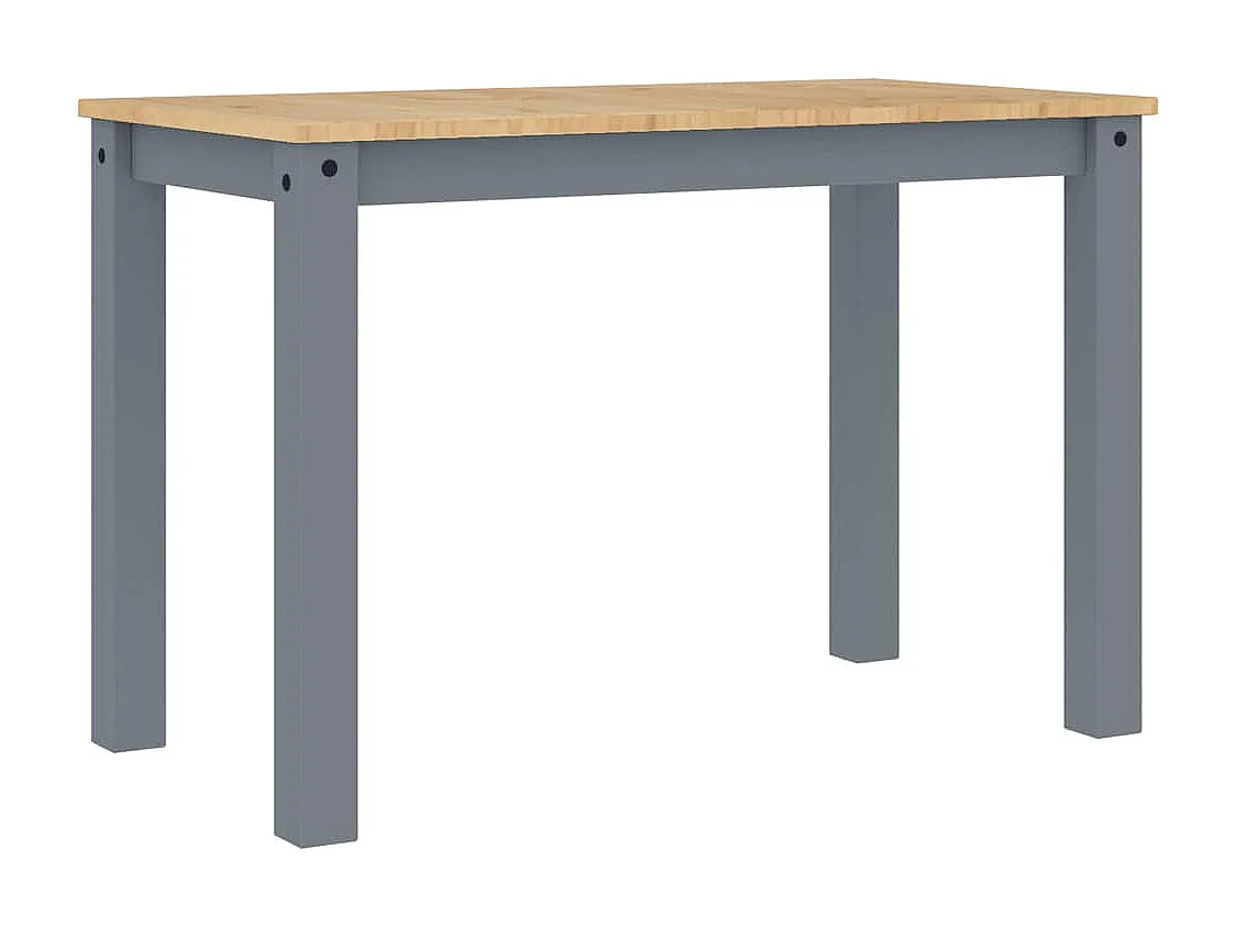 Tavolo da Pranzo Panama Grigio 112x60x75 cm Legno Massello Pino