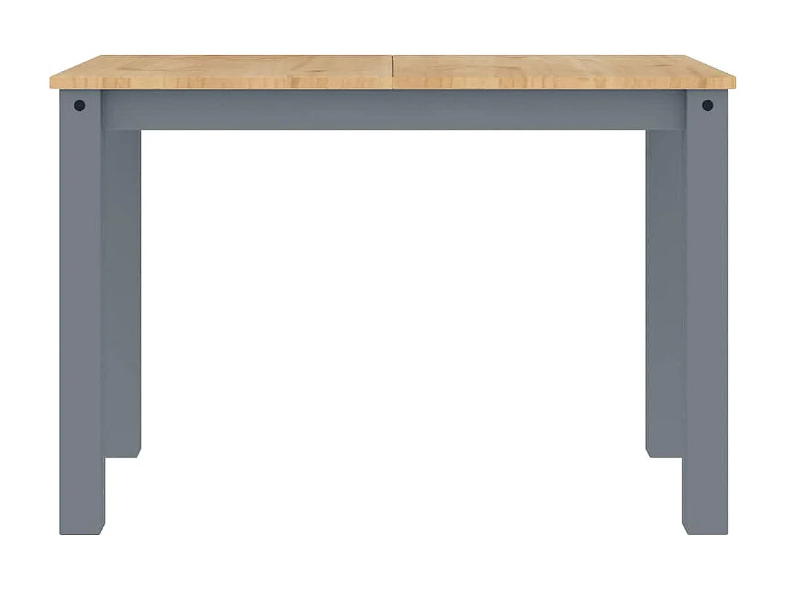 Tavolo da Pranzo Panama Grigio 112x60x75 cm Legno Massello Pino