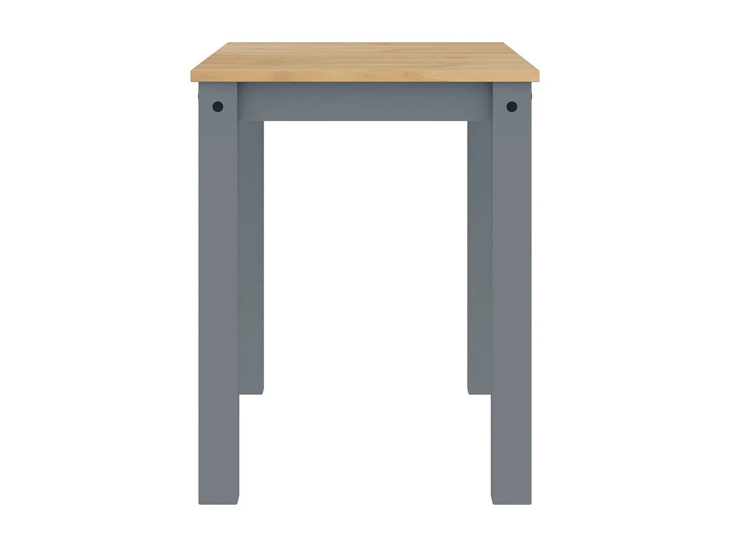 Tavolo da Pranzo Panama Grigio 112x60x75 cm Legno Massello Pino