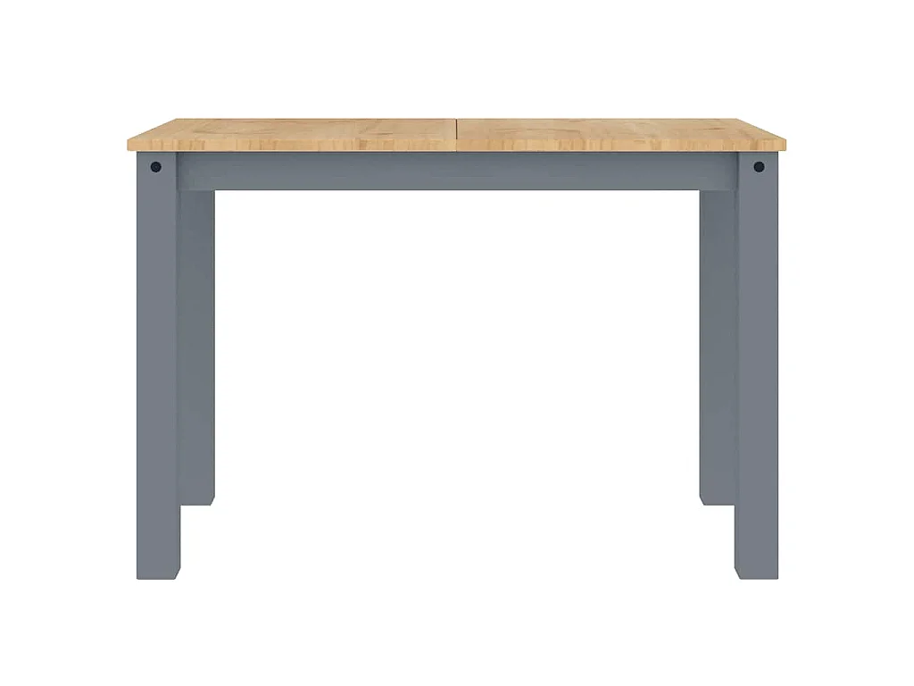 Table à manger PANAMA gris 112x60x75 cm bois massif de pin