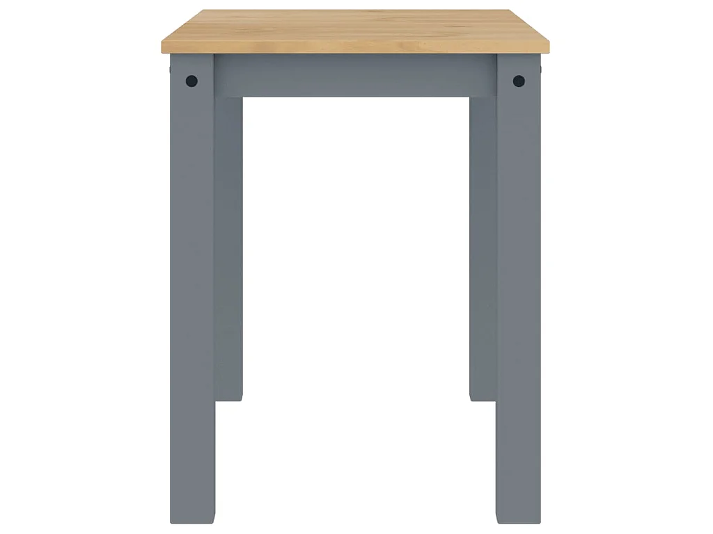 Table à manger PANAMA gris 112x60x75 cm bois massif de pin