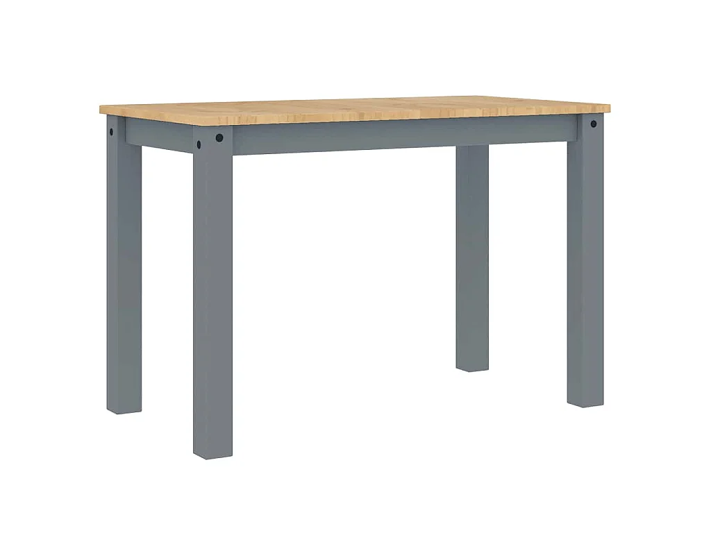 Table à manger PANAMA gris 112x60x75 cm bois massif de pin