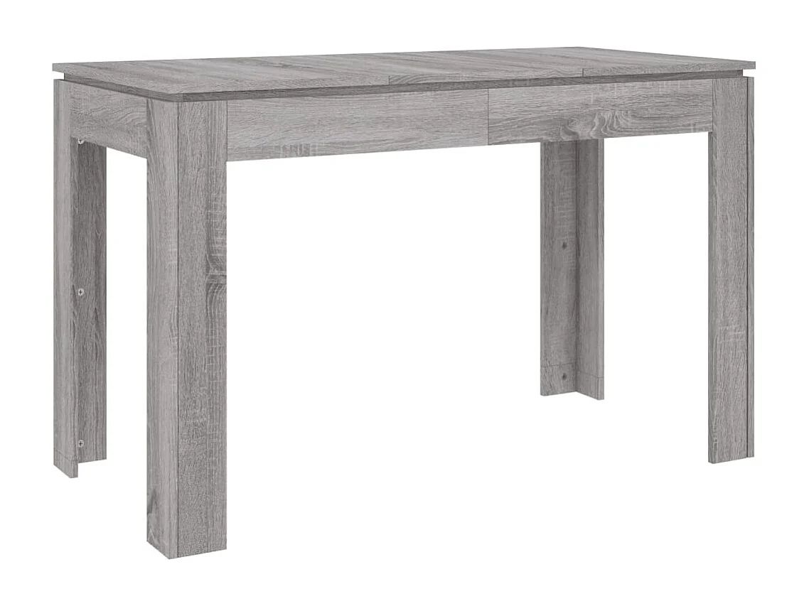 Table à dîner sonoma gris 120x60x76 cm bois d'ingénierie