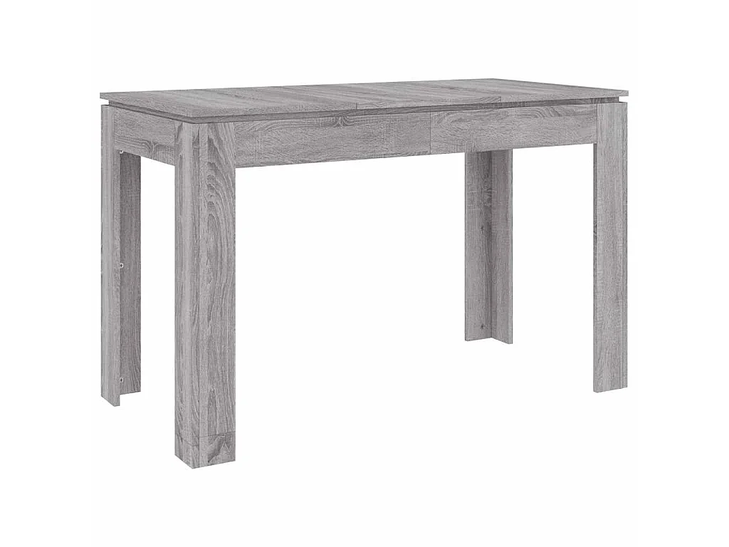 Table à dîner sonoma gris 120x60x76 cm bois d'ingénierie